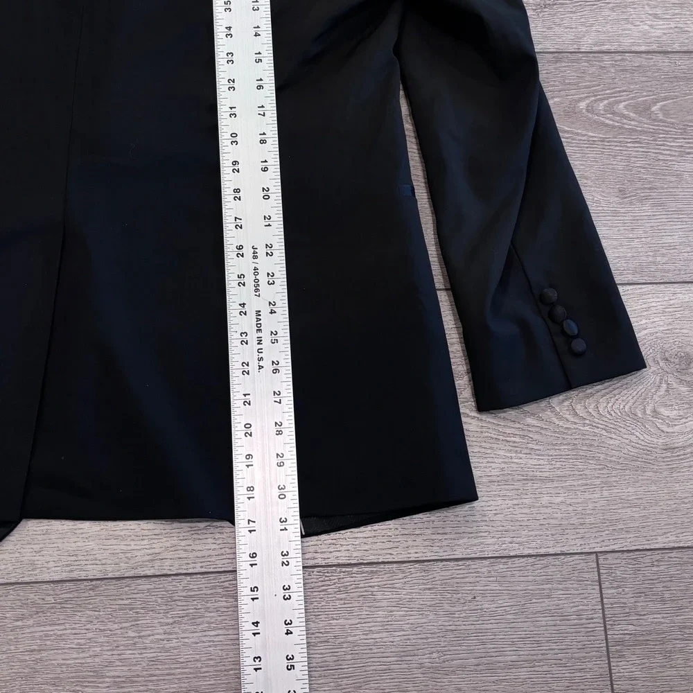 Hugo Boss Tuxedo Blazer Mens 46R Black Formal Jacket The Stars75/Glamour3 - Picture 6 of 10